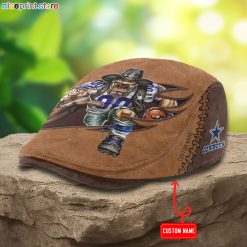 Dallas Cowboys NFL Jeff Cap, Flat Cap, Driving Cap M62