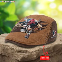Houston Texans NFL Jeff Cap, Flat Cap, Driving Cap M62