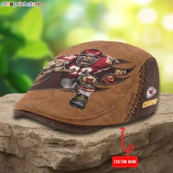 Kansas City Chiefs NFL Jeff Cap, Flat Cap, Driving Cap M62