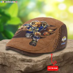 Los Angeles Rams NFL Jeff Cap, Flat Cap, Driving Cap M62