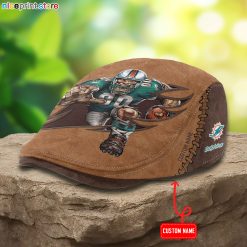 Miami Dolphins NFL Jeff Cap, Flat Cap, Driving Cap M62