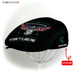 Michigan State Spartans NCAA2 Jeff Cap, Flat Cap, Driving Cap M59
