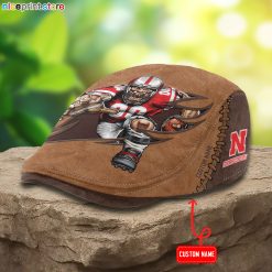Nebraska Cornhuskers NCAA Jeff Cap, Flat Cap, Driving Cap M62
