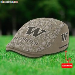 Washington Huskies NCAA2 Flat Cap, Driving Cap M68