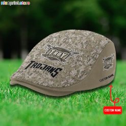 Troy Trojans NCAA3 Flat Cap, Driving Cap M68