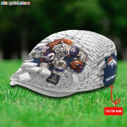 Denver Broncos NFL Flat Cap, Driving Cap, Golf Cap M64