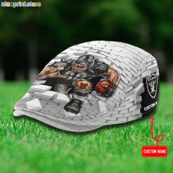 Las Vegas Raiders NFL Flat Cap, Driving Cap, Golf Cap M64