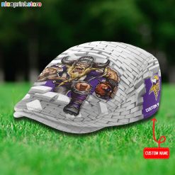 Minnesota Vikings NFL Flat Cap, Driving Cap, Golf Cap M64