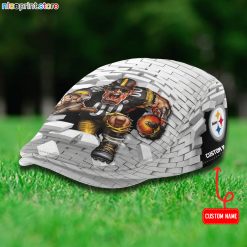 Pittsburgh Steelers NFL Flat Cap, Driving Cap, Golf Cap M64