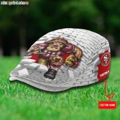 San Francisco 49ers NFL Flat Cap, Driving Cap, Golf Cap M64