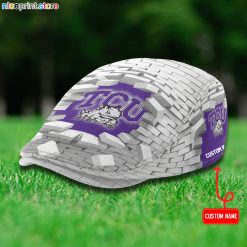 TCU Horned Frogs NCAA2 Flat Cap, Driving Cap M64