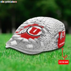 Utah Utes NCAA2 Flat Cap, Driving Cap M64