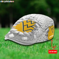 West Virginia Mountaineers NCAA2 Flat Cap, Driving Cap M64