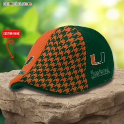 Miami Hurricanes NCAA Ivy Cap, Flat Cap M03