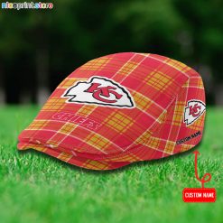 Kansas City Chiefs NFL Flat Cap, Driving Cap, Golf Cap M69