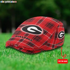 Georgia Bulldogs NCAA Flat Cap, Driving Cap M69