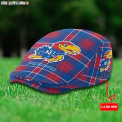 Kansas Jayhawks NCAA Flat Cap, Driving Cap M69