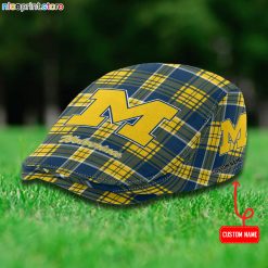 Michigan Wolverines NCAA Flat Cap, Driving Cap M69