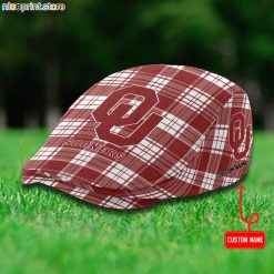 Oklahoma Sooners NCAA Flat Cap, Driving Cap M69