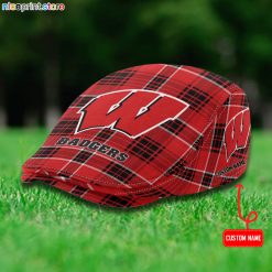 Wisconsin Badgers NCAA Flat Cap, Driving Cap M69