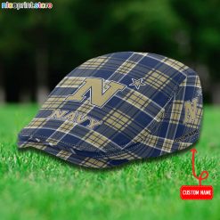 Navy Midshipmen NCAA2 Flat Cap, Driving Cap M69