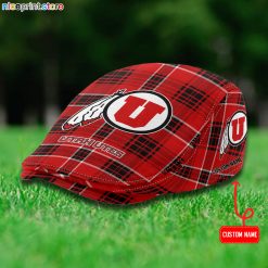 Utah Utes NCAA2 Flat Cap, Driving Cap M69
