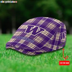 Washington Huskies NCAA2 Flat Cap, Driving Cap M69