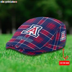 Arizona Wildcats NCAA3 Flat Cap, Driving Cap M69