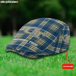 Georgia Tech Yellow Jackets NCAA3 Flat Cap, Driving Cap M69