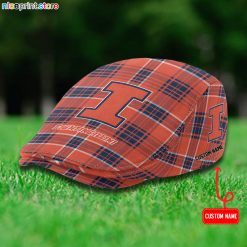 Illinois Fighting Illini NCAA3 Flat Cap, Driving Cap M69