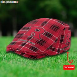 Rutgers Scarlet Knights NCAA3 Flat Cap, Driving Cap M69