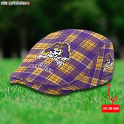 East Carolina Pirates NCAA4 Flat Cap, Driving Cap M69