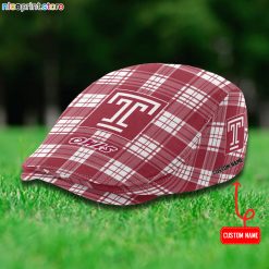 Temple Owls NCAA4 Flat Cap, Driving Cap M69