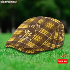 Wyoming Cowboys NCAA4 Flat Cap, Driving Cap M69