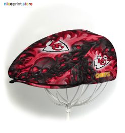 Kansas City Chiefs NFL Flat Cap, Driving Cap, Golf Cap M66
