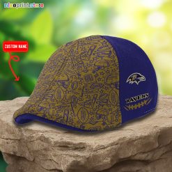 Baltimore Ravens NFL Ivy Cap, Flat Cap M07