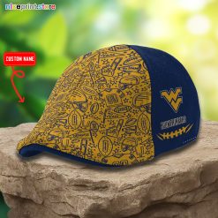West Virginia Mountaineers NCAA2 Premium Ivy Cap, Flat Cap M07