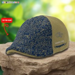 Georgia Tech Yellow Jackets NCAA3 Premium Ivy Cap, Flat Cap M07