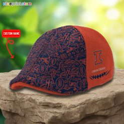 Illinois Fighting Illini NCAA3 Premium Ivy Cap, Flat Cap M07