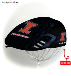 Illinois Fighting Illini NCAA3 Jeff Cap, Flat Cap, Driving Cap M70