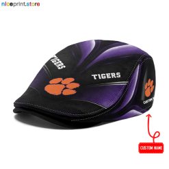Clemson Tigers NCAA Jeff Cap, Flat Cap, Driving Cap M71