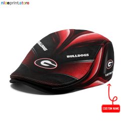 Georgia Bulldogs NCAA Jeff Cap, Flat Cap, Driving Cap M71
