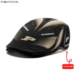 Purdue Boilermakers NCAA Jeff Cap, Flat Cap, Driving Cap M71