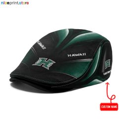 Hawaii Rainbow Warriors NCAA2 Jeff Cap, Flat Cap, Driving Cap M71