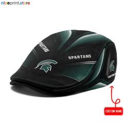 Michigan State Spartans NCAA2 Jeff Cap, Flat Cap, Driving Cap M71