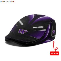 Washington Huskies NCAA2 Jeff Cap, Flat Cap, Driving Cap M71