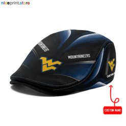 West Virginia Mountaineers NCAA2 Jeff Cap, Flat Cap, Driving Cap M71