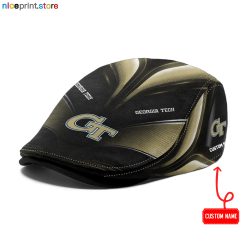 Georgia Tech Yellow Jackets NCAA3 Jeff Cap, Flat Cap, Driving Cap M71