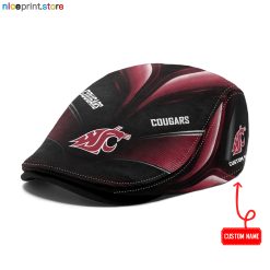 Washington State Cougars NCAA3 Jeff Cap, Flat Cap, Driving Cap M71