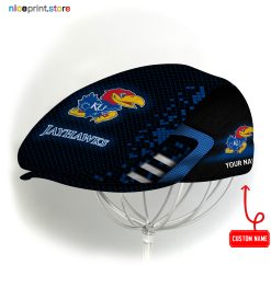 Kansas Jayhawks NCAA Jeff Cap, Flat Cap, Driving Cap M70